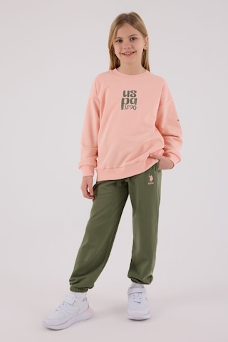 U.S. Polo Assn. Kız Çocuk Turuncu Eşofman Takımı Us2308-c-v2 Turuncu