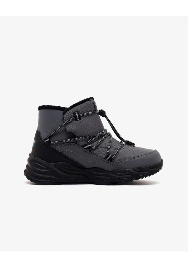 Skechers Turbo Tread-storm Glider Çocuk Bot 406385l-ccbk Gri