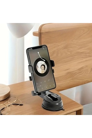 360 Derece Dönebilen Vakumlu Araç Telefon Tutucu