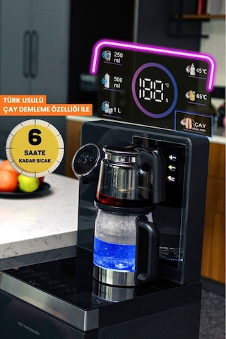 Wasspender Çay Makineli Gizli Damacanalı Su Sebili