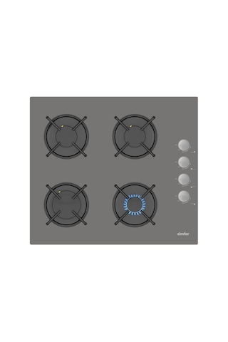 Simfer QS Gri 2'li Cam Ankastre Set (3538 Ocak + 8736 Davlumbaz)