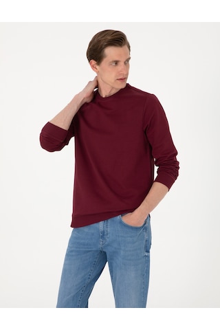 Pierre Cardin Erkek Bordo Sweatshirt 50314054-vr014 Bordo
