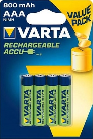 Varta 4*2100 Mah Aa 4*800 Mah Aaa Şarjlı Pil