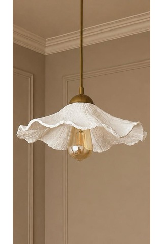 Lioraa Lighting Flora Solo 36 Cm Sarkıt Avize Kırık Beyaz