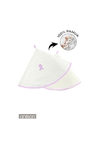 Askılı Mutfak Havlusu - 70 Cm Çapında Yuvarlak El Ve Yüz Havlusu 8 Renk Beyaz