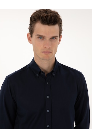 Pierre Cardin Erkek Lacivert Gömlek Desenli 50316747-vr033 Lacivert