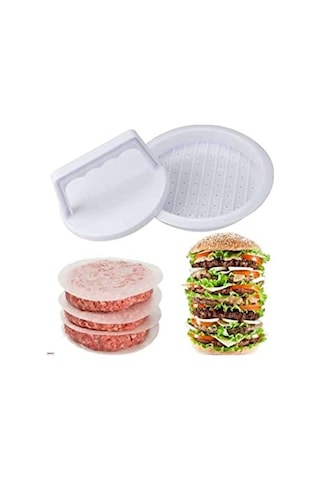 Safestore Hamburger Köfte Kalıbı Köfte Presi Şekillendirici Burger Press Pratik Köfte Yapma Aparatı