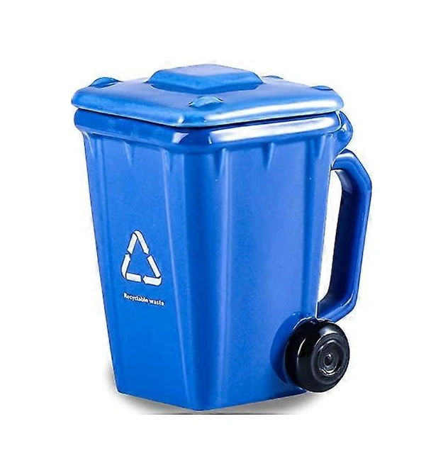 Tekerlekli Çöp Kovası Seramik Kupa, Çöp Kovası Yaratıcı Kahve Kupası, Komik Çöp Kovası Kupa, Geri Dönüşüm Kupası, Erkekler Ve Kadınlar İçin Yeni Hediyeler, 400ml