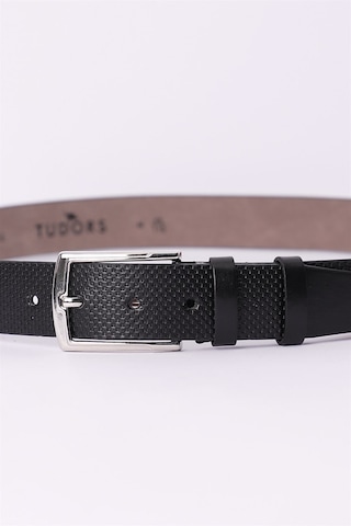 Tudors Erkek 3,5 Cm Klasik Lacivert Kemer-23015 Lacivert