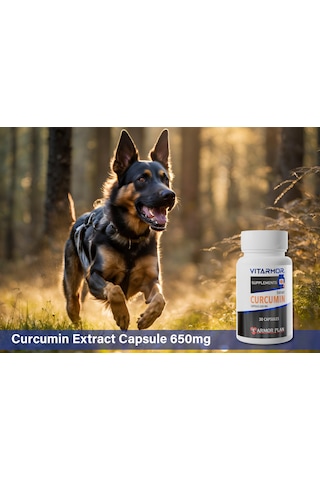 Vıtarmor Supplements Curcumın Kedi & Köpek Besin Takviyesi 30 Kapsül