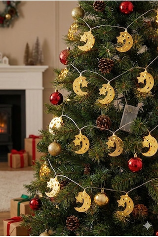 2 M Pilli Gün Işığı Yılbaşı Temalı Led Işık Dekoratif Aydınlatma Çok Renkli