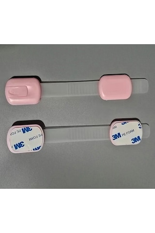 Moveevo Çocuk Güvenliği Kilitleri - Bebekler İçin Çekmecelik/ Dolap Kilitleri - Pembe - Toksik Olmayan Ve Dayanıklı Malzeme Çok Renkli