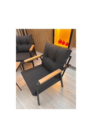 Green Garden Yaren Model, Balkon, Bahçe, Cafe, Metal Koltuk Takımı, Bahçe Takımı , Çay Seti, 2+1+1+sehpa Metalik