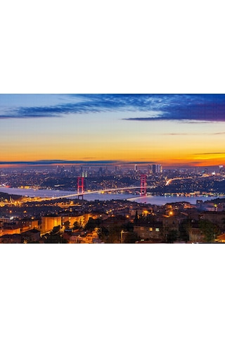 Gün Batımında İstanbul Boğazı Poster Duvar Kağıdı Renkli