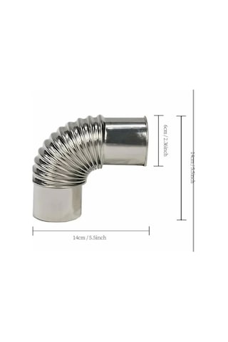 Pelet Sobası Paslanmaz Dirsek Boru