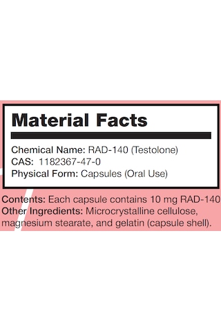 Rad-140 10 Mg 60 Kapsül Aromasız