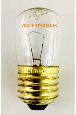T30 24V 15W E27 Duy Tüp Halojen Ampul 24Volt 15Watt Halogen Ampül