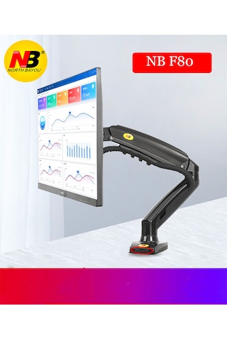 Nb F80 17-30 Lcd Led Monitör Tutucu Stand Alüminyum Amortisörlü