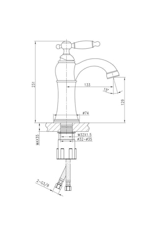 Fontana Fm-1411 Lavabo Bataryası Krom