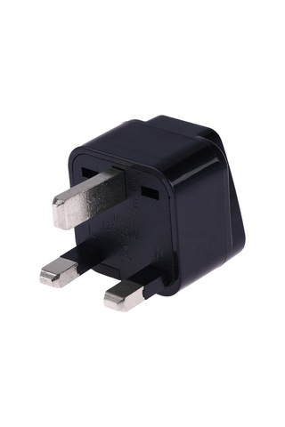 Taşınabilir Evrensel Soket - İngiltere Fiş Güç Adaptörü Seyahat Şarj Cihazı Siyah