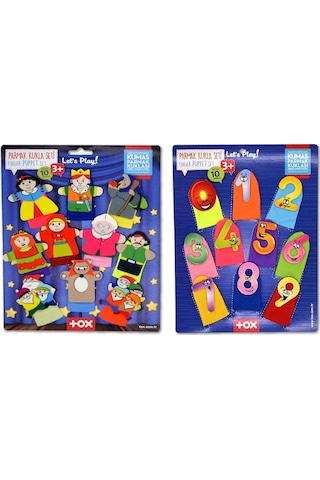 2 Set - 20 Parça Tox Masal Kahramanları Ve Rakamlar Parmak Kukla