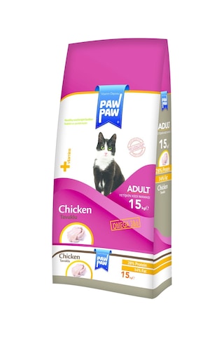 Paw Paw Tavuklu Yetişkin Kedi Maması 15 KG Paw Paw Tavuklu Yetişkin Kedi Maması 15 KG