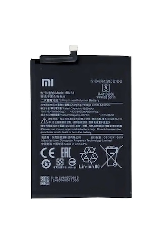 Redmi Note 10 Pro Batarya Pil BN53 5020 mAh Redmi Note 10 Pro Batarya Pil BN53 5020 mAh