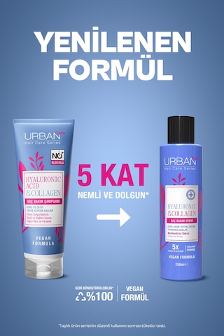 Hyaluronik & Kolajen Kuru Ve Cansız Saçlara Özel Saç Bakım Kremi 250 Ml-vegan