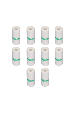 Moveevo 57x25mm Transparan Termal Yazıcı Kağıdı - Kendinden Yapışkan, Etiket/fotoğraf Yazdırma, 10'lu Paket 10 Rulo