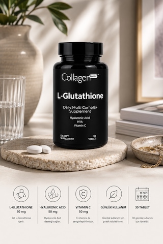 Collagen Forte Platinum L-Glutathione With Hya & Vitamin C 30 Tablet