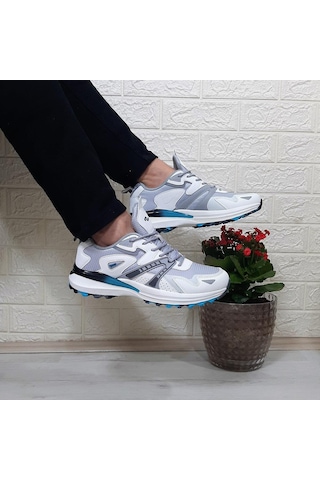 Jump 29725 Beyaz Gri Anatomik İç Taban Erkek Spor Ayakkabı 001