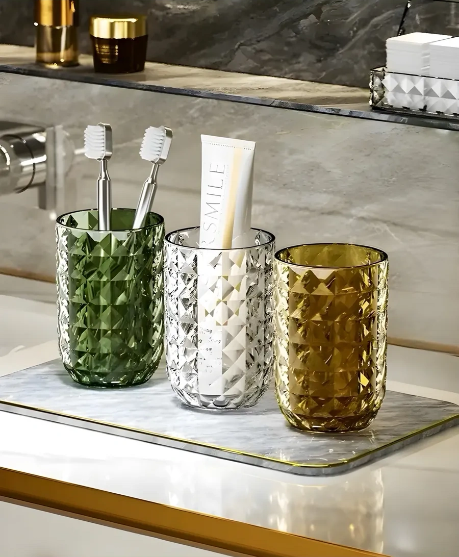 Vas Favorit Banyo Odaları İçin Diş Fırçaları Ve Macunları İçin Bardak Kılıfı 315302206 Beyaz