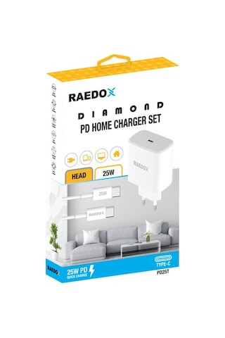 Raedox 25w Adaptör Ve Type-c Kablo Seti