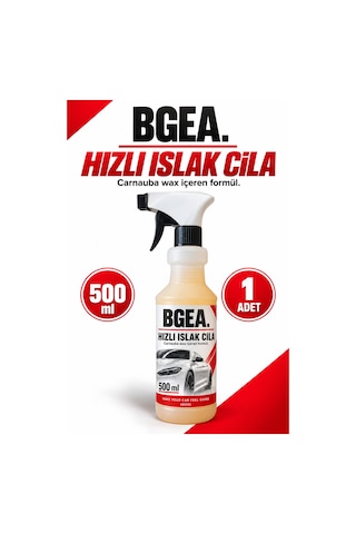 Bgea Hızlı Islak Cila 500 Ml Carnauba Wax İçerikli Oto Cila Spreyi Ar2092