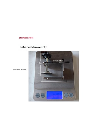 Geeksen Üçlü Materyal Çekmecelik Panel Sabitleyici: G-şekilli Paslanmaz Çelik Klip, Kayma Engelleme Lastik Paspas Ve Zarar Vermeden Montaj 147g Diğer