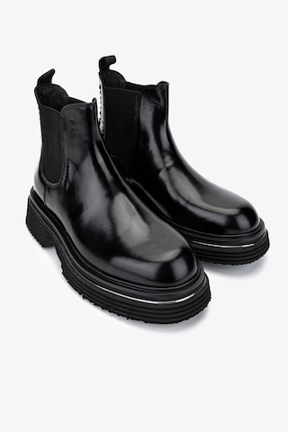 Valmenti Erkek Hakiki Deri Siyah Açma Casual Bot 381 20335 Erk Bot Sk24-25 Sıyah Acma Siyah