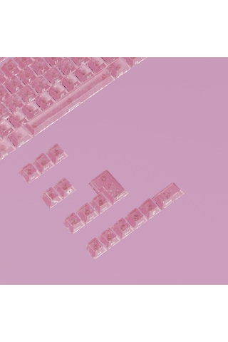 Mekanik Klavye Tuş Takımı Simli Şeffaf Rgb Keycaps