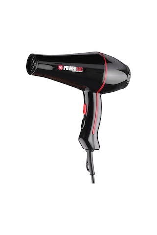Powertec TR-601/TR-601S Turbo Profesyonel 2500 W Saç Kurutma Makinesi Siyah