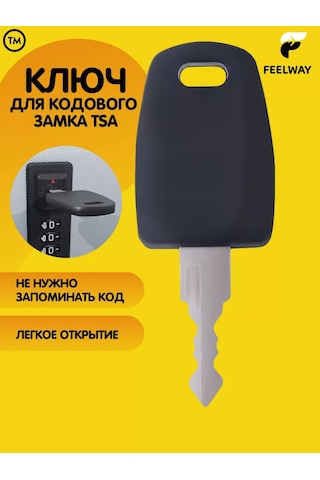 Feel Way Kodlu Kilitli Bavul Anahtarı, Teyp Çatalı, Tsa Onaylı Tekerlekli Bavul 248120682 Siyah