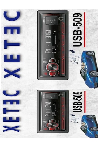 Usb-509 Usb -bluetoothmp3- Radyo Çalar Oto Teyp Enerji Oto Power 3 Anfi Çıkışlı