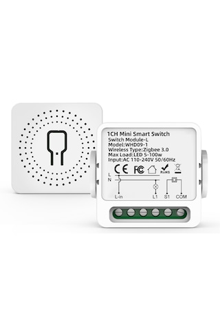 Tuya Zigbee Nötr Gerektirmeyen 1ch Nötrsüz Akıllı Röle Akıllı Anahtar