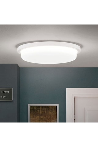 36 Watt 4000 Kelvin Led İç Ve Dış Mekan 3200 Lümen Plastik Tavan Ve Duvar Armatürü, Led Tavan Aplik Beyaz