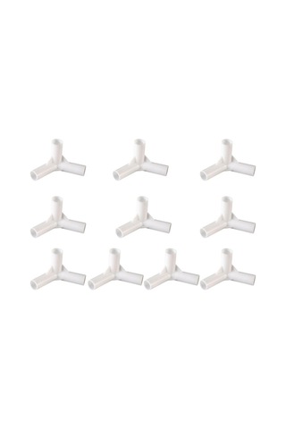 10 Adet Plastik Çadır Direği Bağlantı Elemanı Yedek Çadır Malzemeleri Üç Yönlü Bağlantı Elemanı Çadır Aksesuarları Diğer