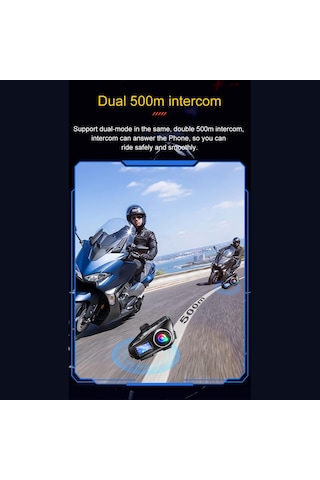 Q58 Max Kablosuz Motosiklet İnterkom Kulaklık Gürültü Engelleme,