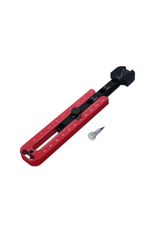 Ebitda Kolay Kullanımlı Ahşap Pergel: Metrik/inç Lazer İşlemeli Alüminyum 154mm Kolay Montaj, Hafif Taşınabilir, Marangozluk İçin Uygun