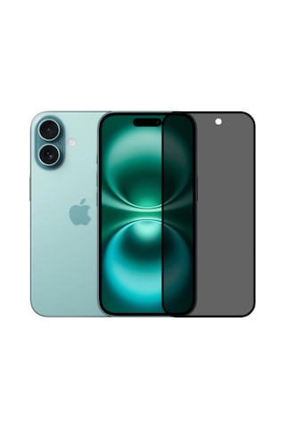 Safeus Tam Kaplayan Hayalet Parmak İzi Bırakmayan Safir Ekran Koruyucu Cam , Apple Uyumlu iPhone 16 İle