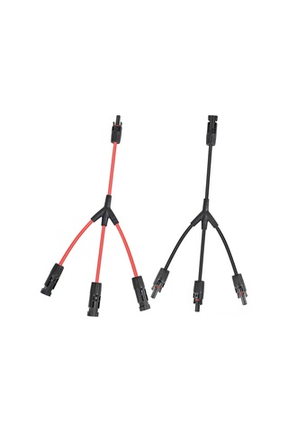 Dianziye Güneş Paneli Mc4 Y Tipi Dalga Bağlayıcı Seti - 30a, Ip67 Su Geçirmez, 14-10 Awg Kablolar İçin, 1 Adet Erkek & 3 Adet Dişi Ve Tam Zıt Çift