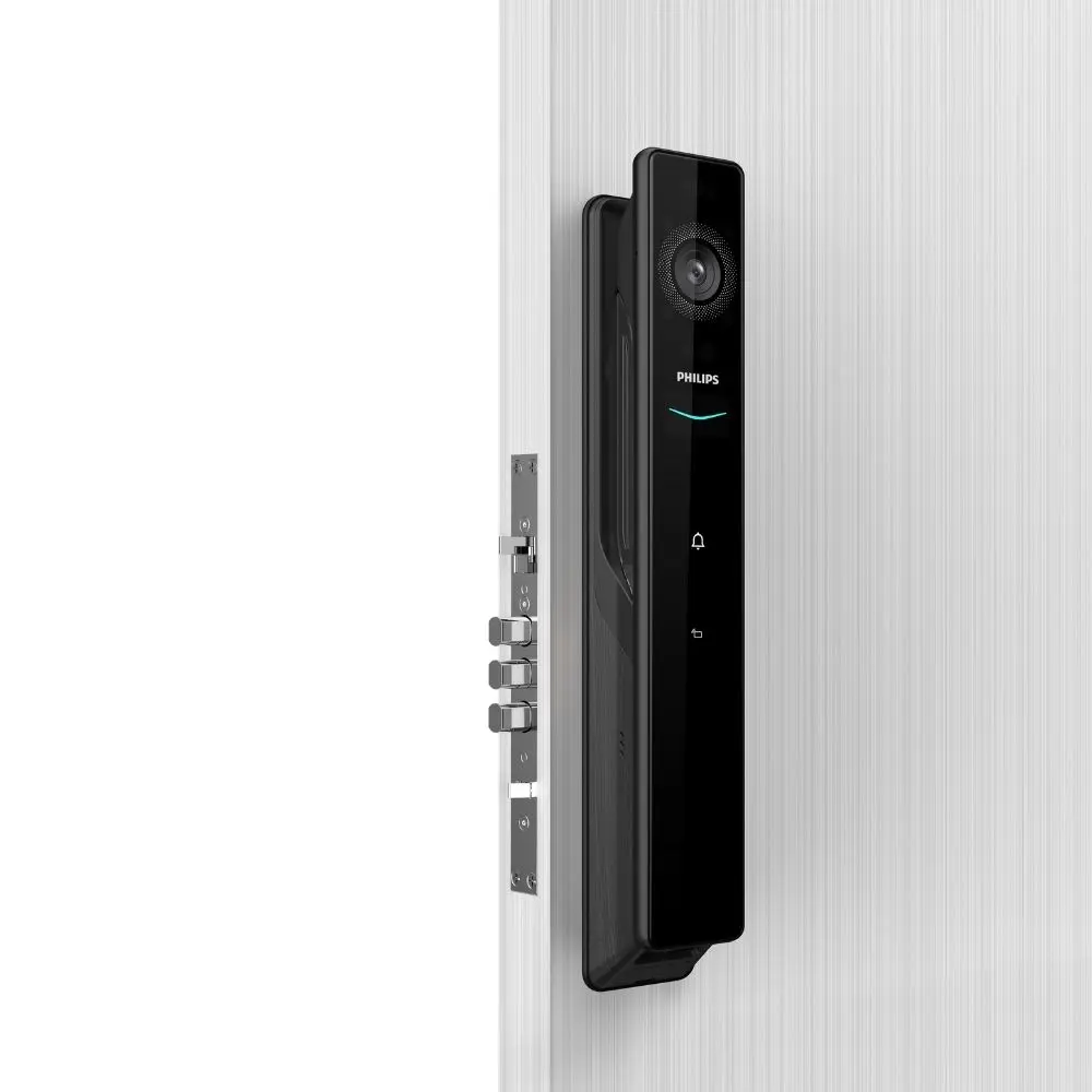 Philips Akıllı Kilit Ddl902-mfvp-11hws , Üç Kameralı, Yüz Tanıma, Avuç Tanıma, Wifi Siyah