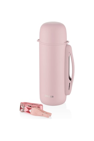 Diller Çelik Termos Pembe 1260 Ml Çok Renkli