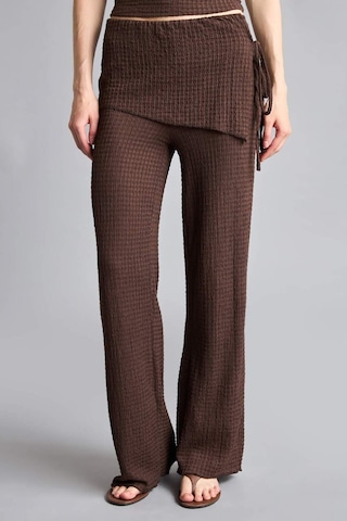 Defacto Wıde Leg Bürümcük Pantolon H4977ax26smbn341 Kahve-bn341
